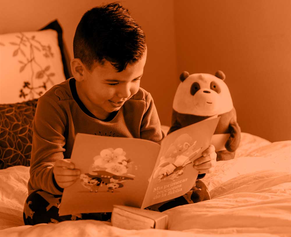 Young child reading
